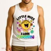 Cute Little Miss I Love Teaching Tank Top thumb 3