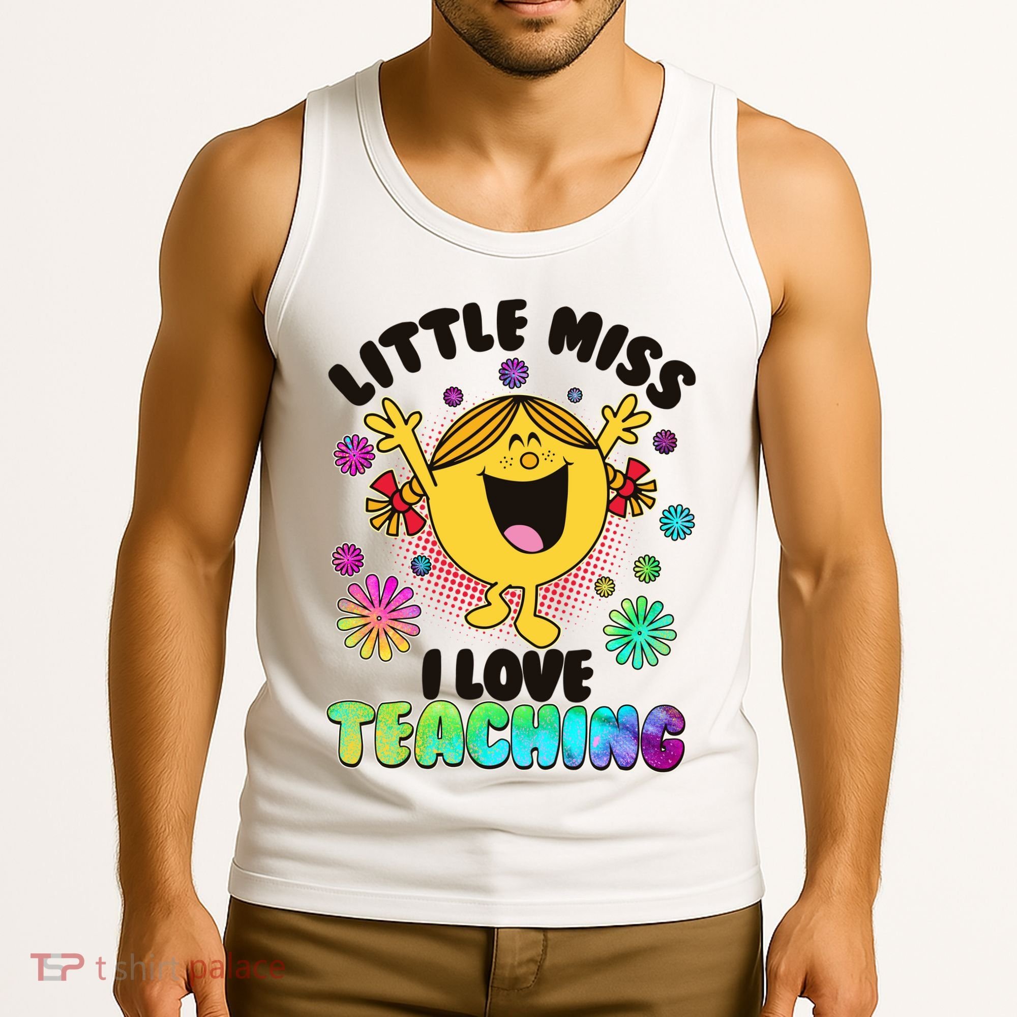 Cute Little Miss I Love Teaching Tank Top
