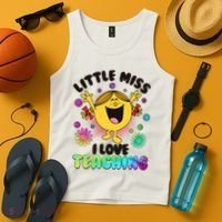 Cute Little Miss I Love Teaching Tank Top thumb 4