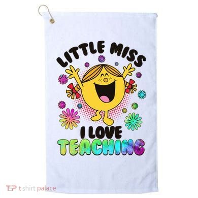 Cute Little Miss I Love Teaching Golf Towel