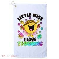 Cute Little Miss I Love Teaching Golf Towel thumb 0