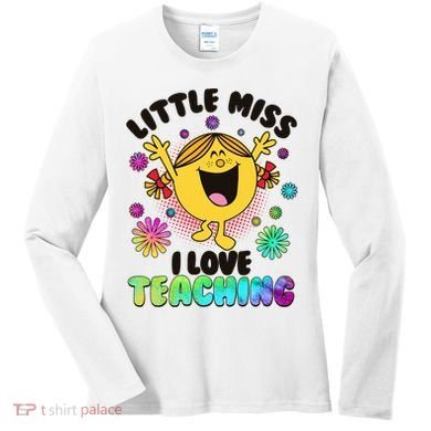 Cute Little Miss I Love Teaching Women's Long Sleeve Shirt