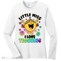 Cute Little Miss I Love Teaching Women's Long Sleeve Shirt thumb 0