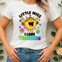 Cute Little Miss I Love Teaching Women's T-Shirt thumb 2
