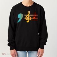 Comma La Music Notes Kamala Harris Music Teacher Elections Women's Sweatshirt thumb 0