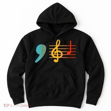 Comma La Music Notes Kamala Harris Music Teacher Elections Hoodie