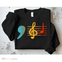 Comma La Music Notes Kamala Harris Music Teacher Elections Sweatshirt thumb 2