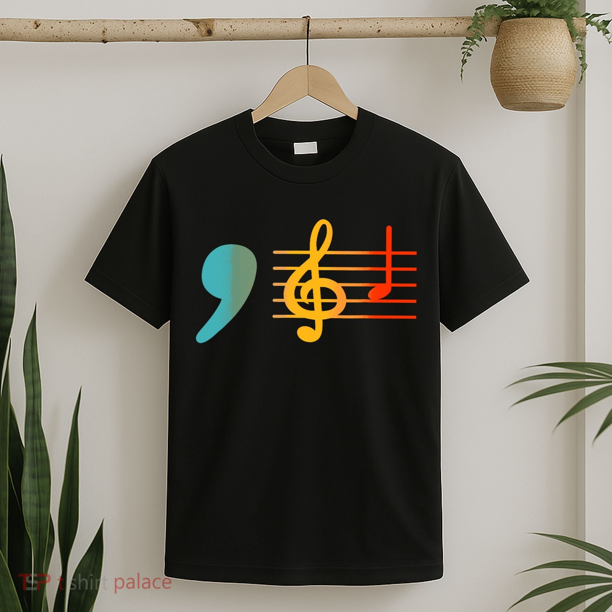 Comma La Music Notes Kamala Harris Music Teacher Elections T-Shirt