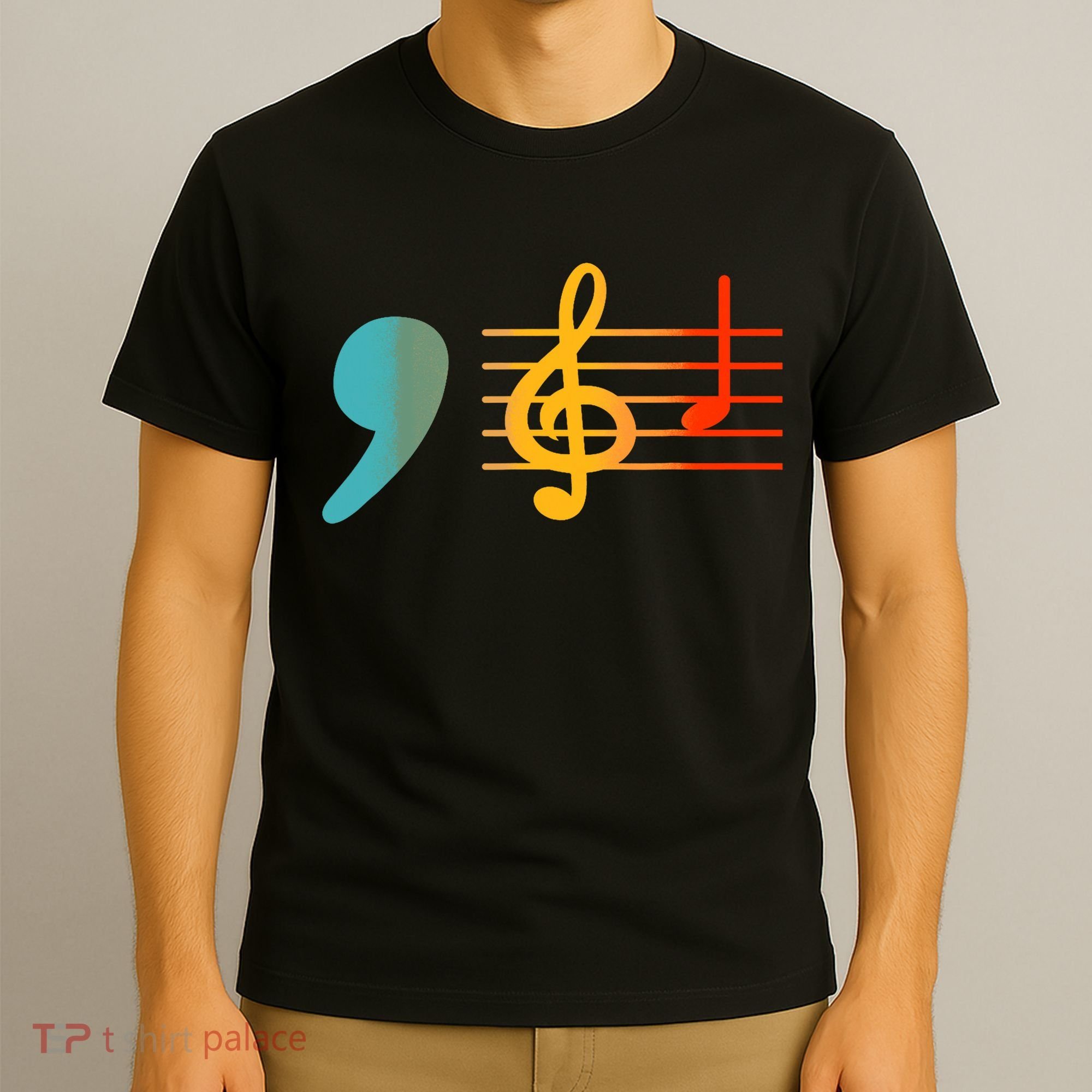 Comma La Music Notes Kamala Harris Music Teacher Elections T-Shirt