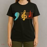 Comma La Music Notes Kamala Harris Music Teacher Elections T-Shirt thumb 4