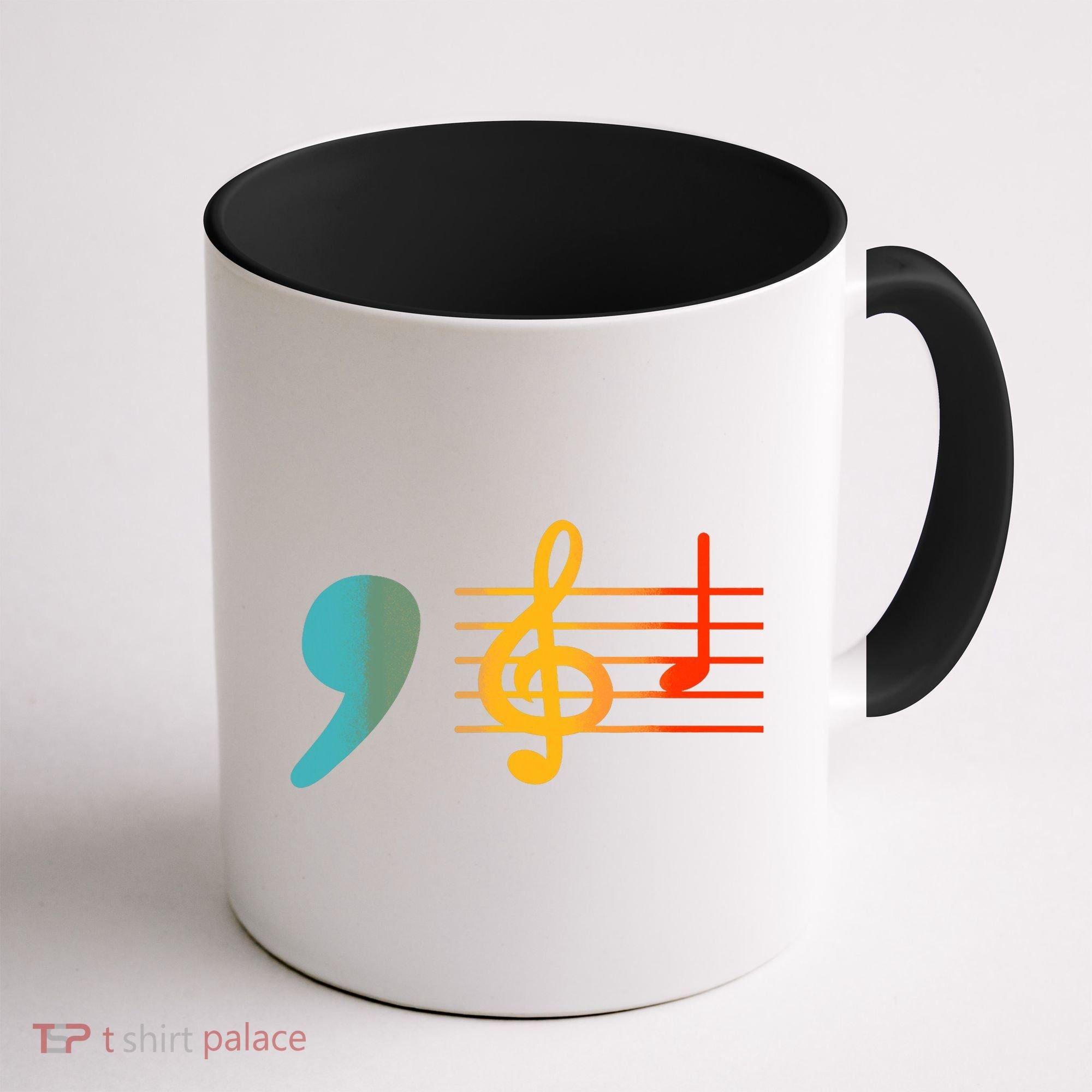 Comma La Music Notes Kamala Harris Music Teacher Elections Coffee Mug