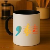 Comma La Music Notes Kamala Harris Music Teacher Elections Coffee Mug thumb 4