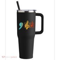 Comma La Music Notes Kamala Harris Music Teacher Elections 40oz Vacuum Insulated Stainless Steel Travel Tumbler thumb 0