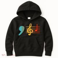 Comma La Music Notes Kamala Harris Music Teacher Elections Kids Hoodie thumb 0