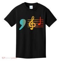 Comma La Music Notes Kamala Harris Music Teacher Elections Kids T-Shirt thumb 0