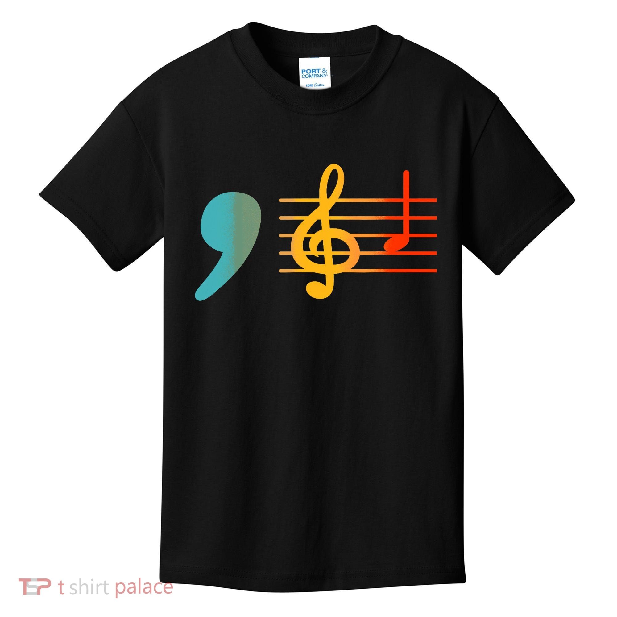 Comma La Music Notes Kamala Harris Music Teacher Elections Kids T-Shirt