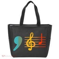 Comma La Music Notes Kamala Harris Music Teacher Elections Tote Bag thumb 0