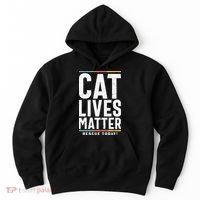 Cat Lives Matter Funny Cat Lovers Hoodie thumb 0