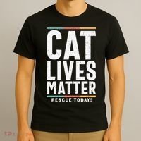 Cat Lives Matter Funny Cat Lovers T-Shirt thumb 3