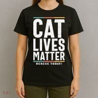 Cat Lives Matter Funny Cat Lovers T-Shirt thumb 4