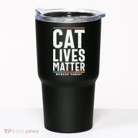 Cat Lives Matter Funny Cat Lovers Tumbler thumb 0