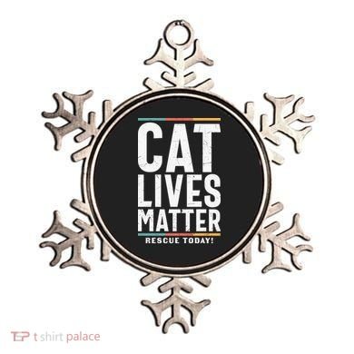 Cat Lives Matter Funny Cat Lovers Ornament