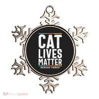 Cat Lives Matter Funny Cat Lovers Ornament thumb 0