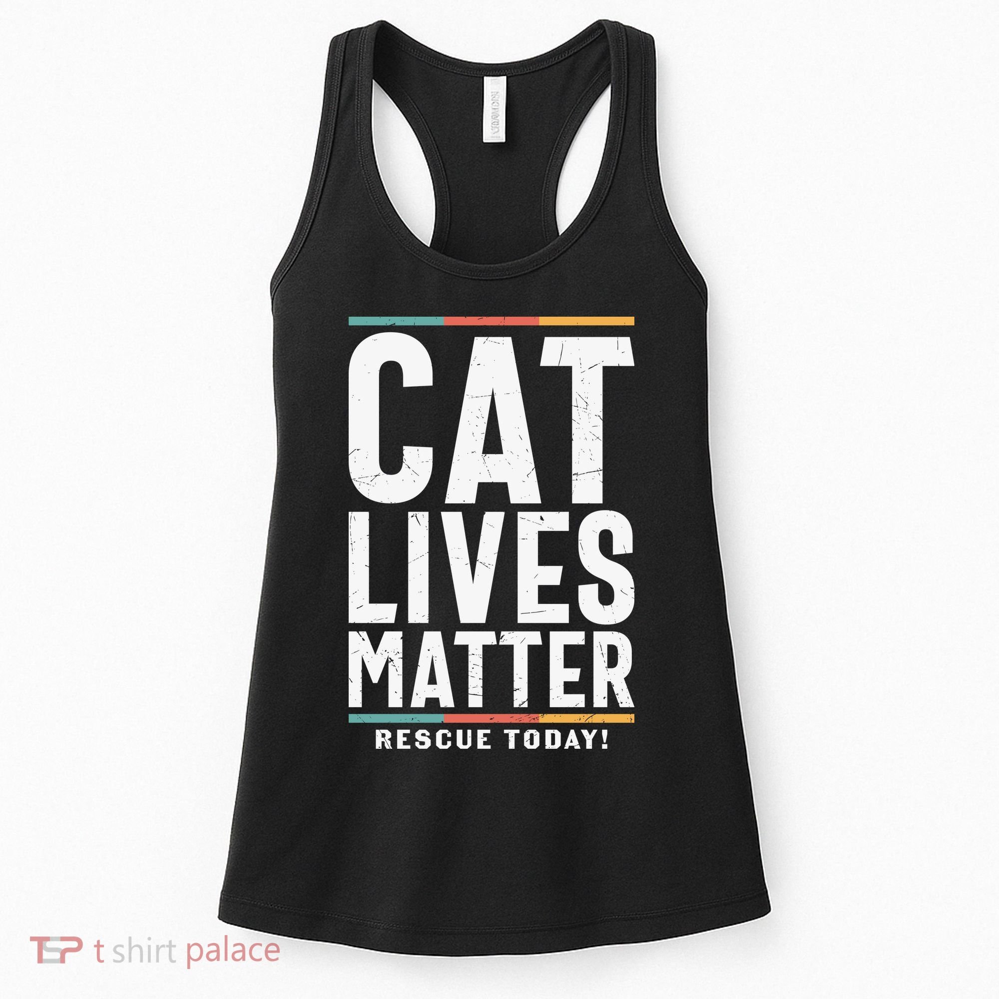 Cat Lives Matter Funny Cat Lovers Women's Tank Top