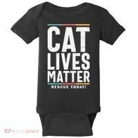 Cat Lives Matter Funny Cat Lovers Baby Bodysuit thumb 0