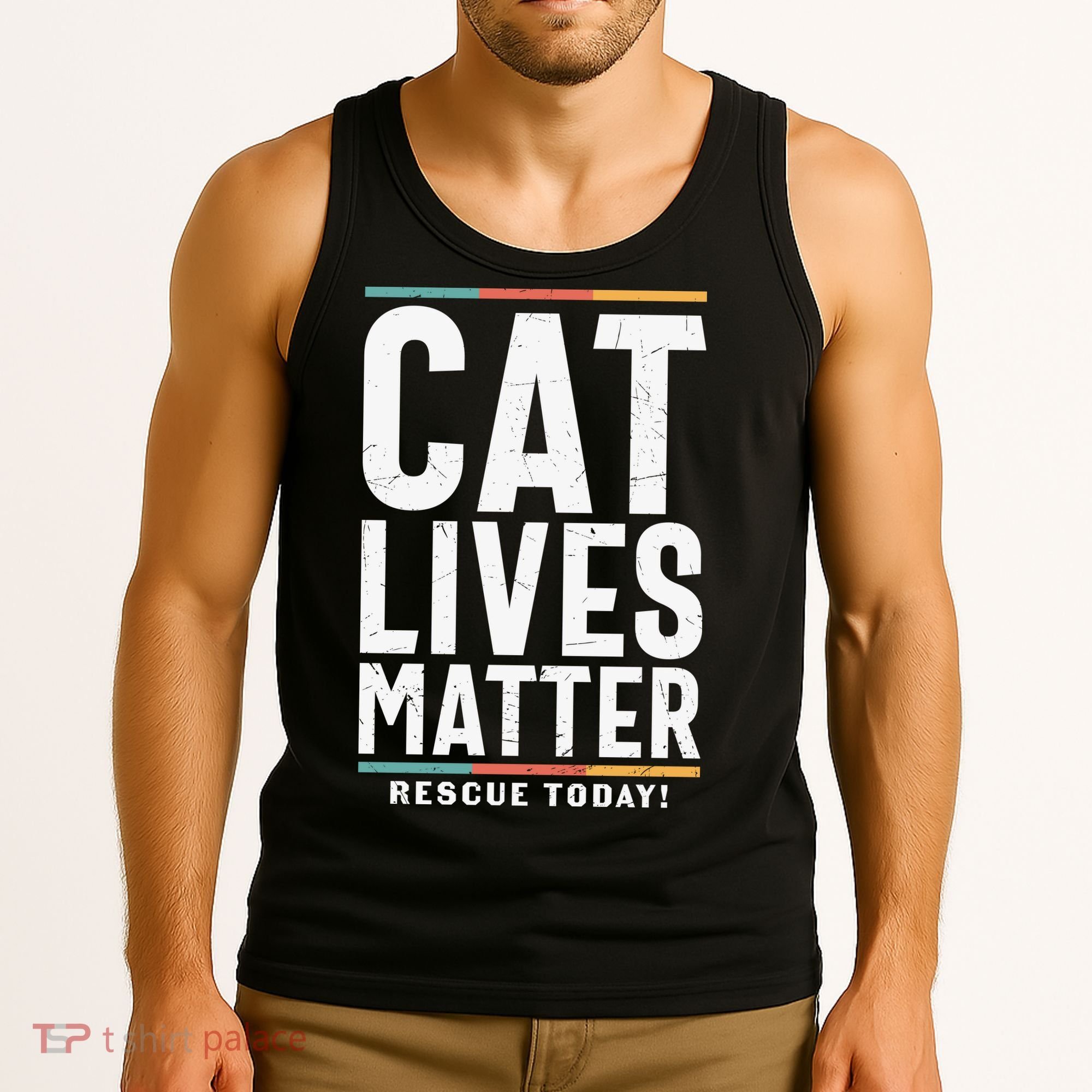 Cat Lives Matter Funny Cat Lovers Tank Top