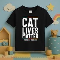Cat Lives Matter Funny Cat Lovers Toddler T-Shirt thumb 3