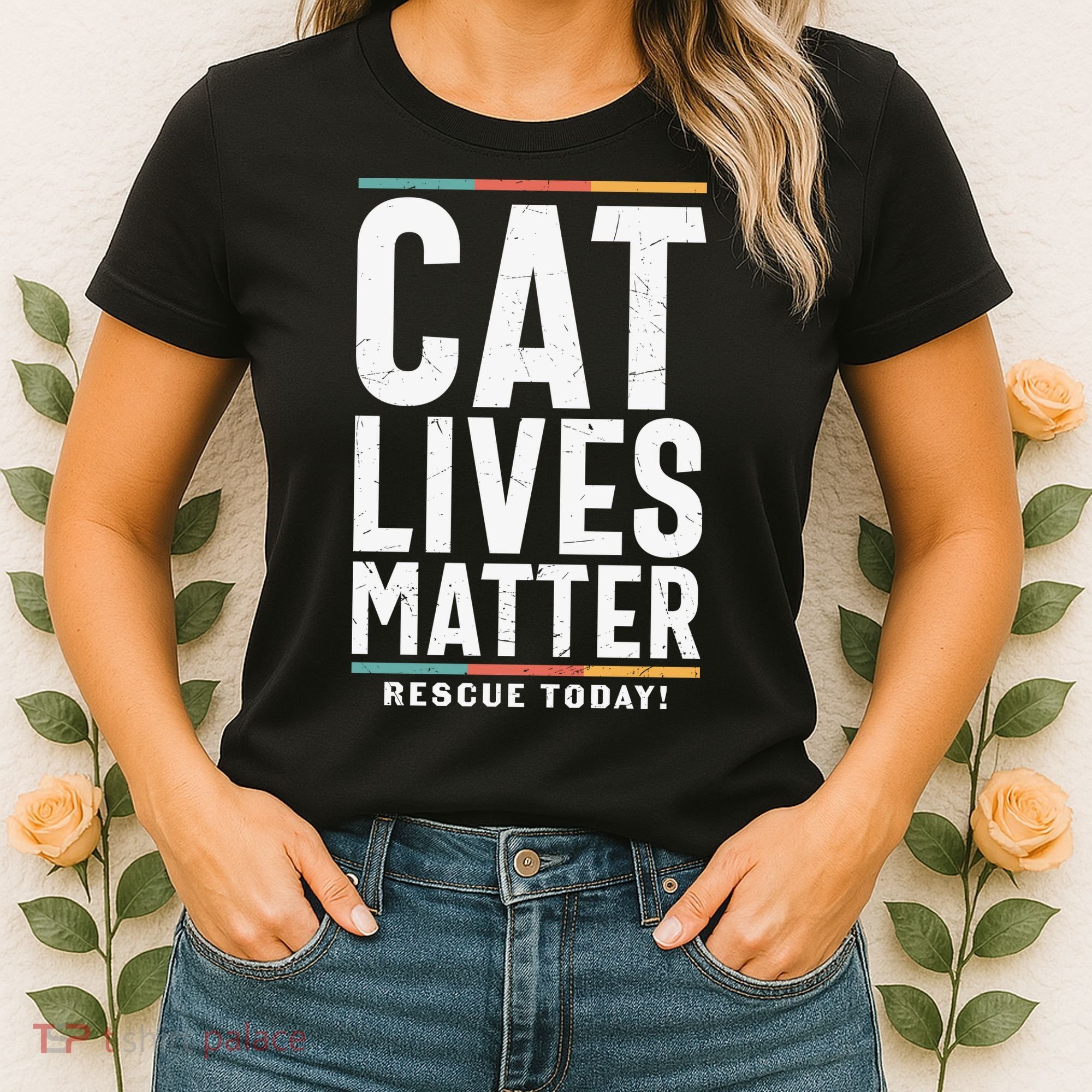 Cat Lives Matter Funny Cat Lovers Women's T-Shirt