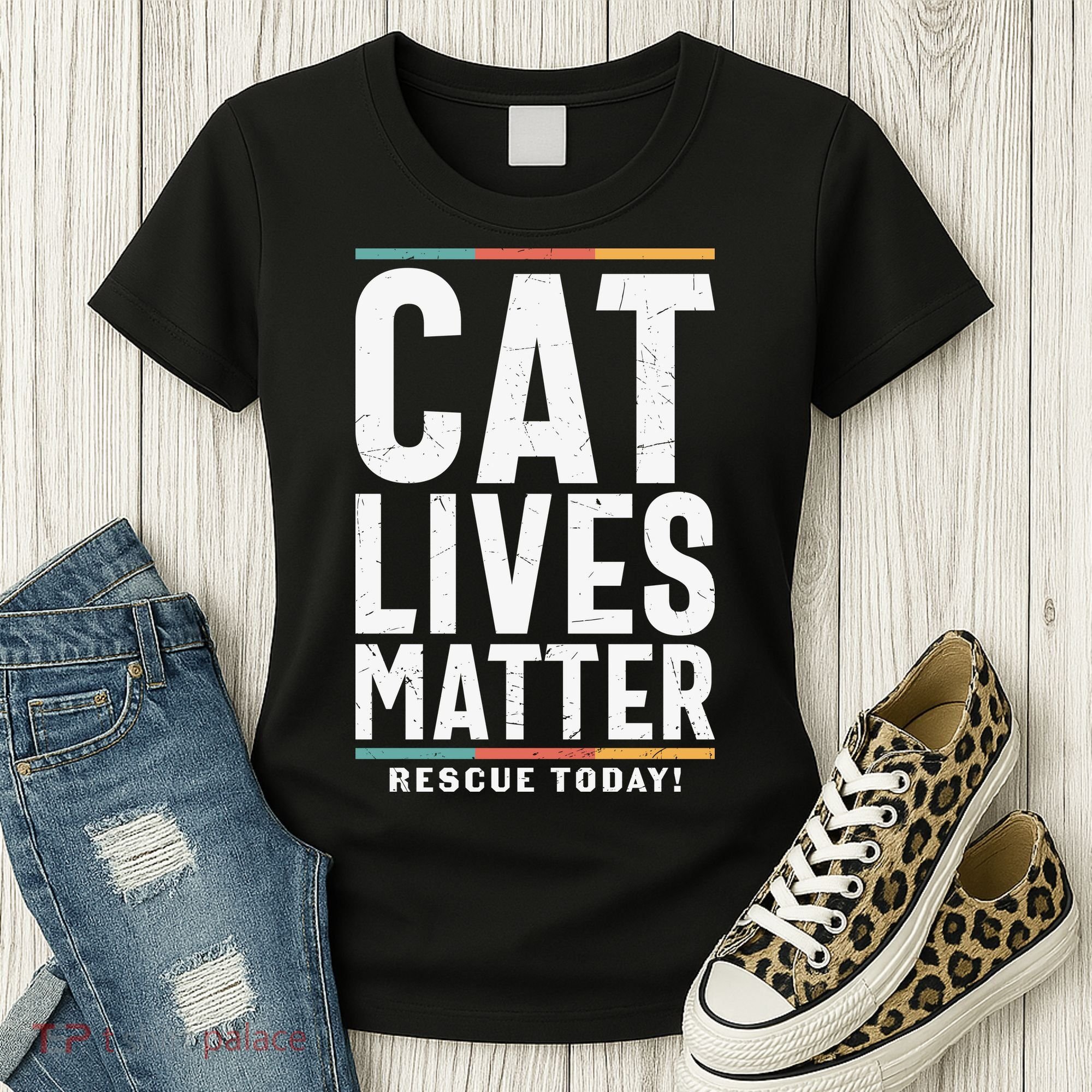 Cat Lives Matter Funny Cat Lovers Women's T-Shirt
