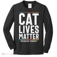 Cat Lives Matter Funny Cat Lovers Kids Long Sleeve Shirt thumb 0
