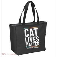 Cat Lives Matter Funny Cat Lovers Tote Bag thumb 2