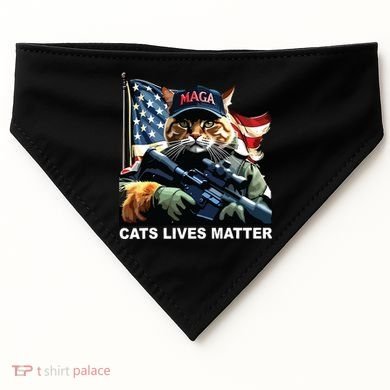 Cats Lives Matter USA-Made Doggie Bandana