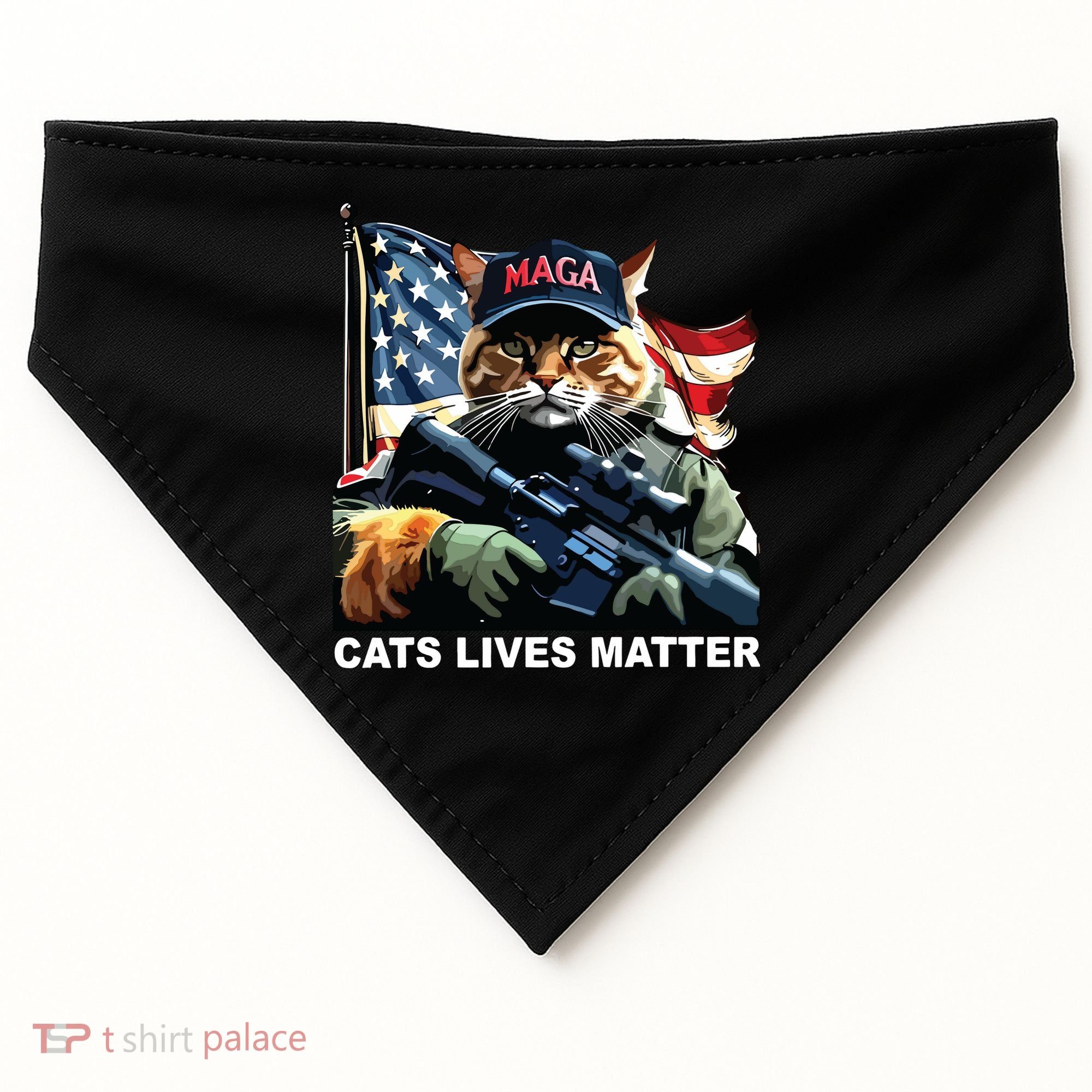 Cats Lives Matter USA-Made Doggie Bandana