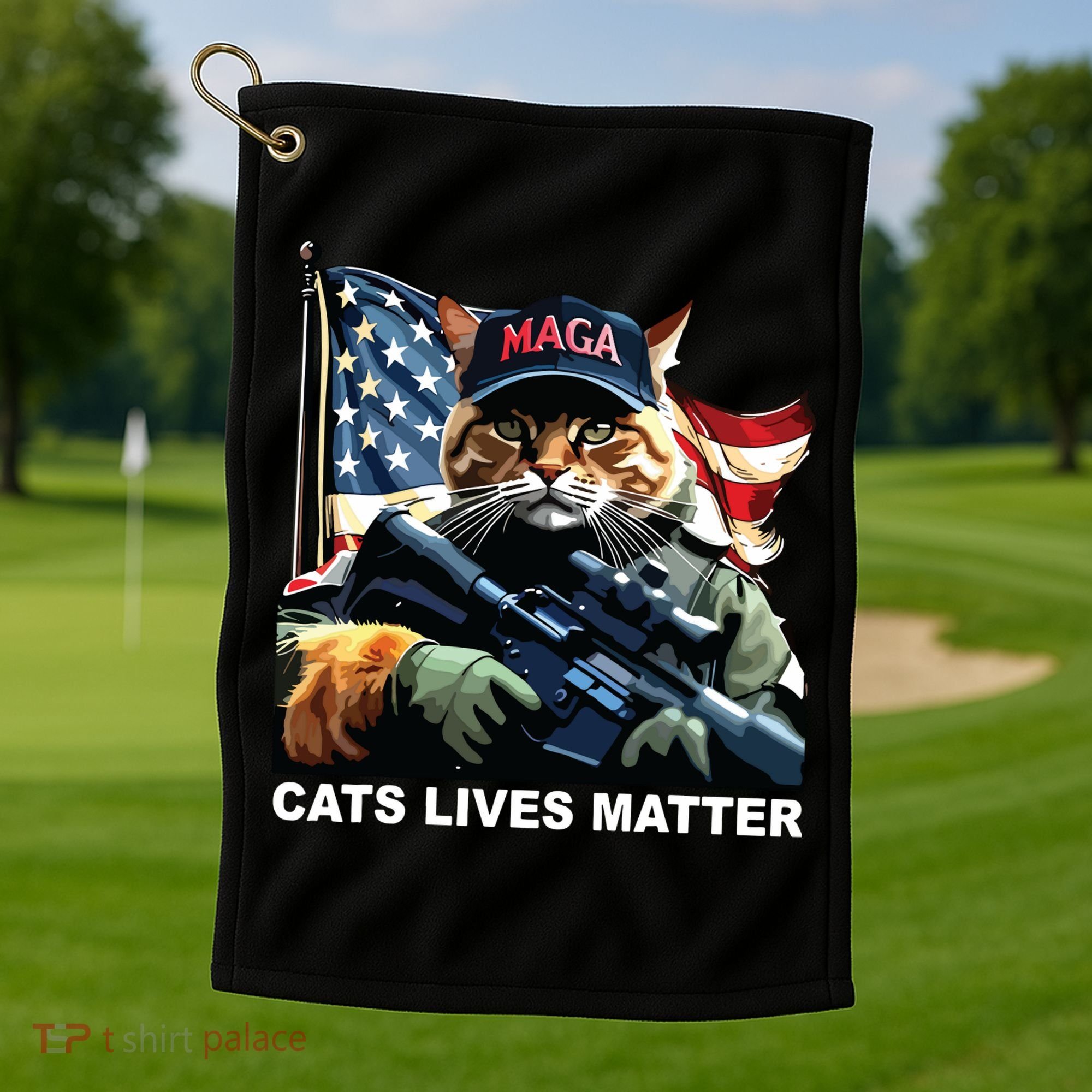 Cats Lives Matter Golf Towel