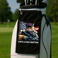 Cats Lives Matter Golf Towel thumb 2