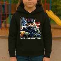 Cats Lives Matter Kids Hoodie thumb 3