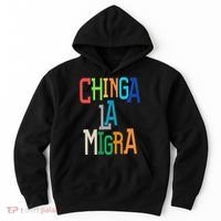 Chinga La Migra Bold Political Matching Hoodie thumb 0