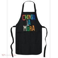 Chinga La Migra Bold Political Matching Apron thumb 0