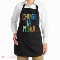 Chinga La Migra Bold Political Matching Apron thumb 2