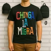 Chinga La Migra Bold Political Matching T-Shirt thumb 6