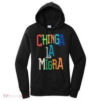 Chinga La Migra Bold Political Matching Women's Hoodie thumb 0