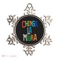Chinga La Migra Bold Political Matching Ornament thumb 0