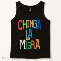 Chinga La Migra Bold Political Matching Tank Top thumb 2