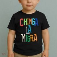 Chinga La Migra Bold Political Matching Toddler T-Shirt thumb 2