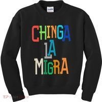 Chinga La Migra Bold Political Matching Kids Sweatshirt thumb 0