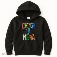 Chinga La Migra Bold Political Matching Kids Hoodie thumb 0